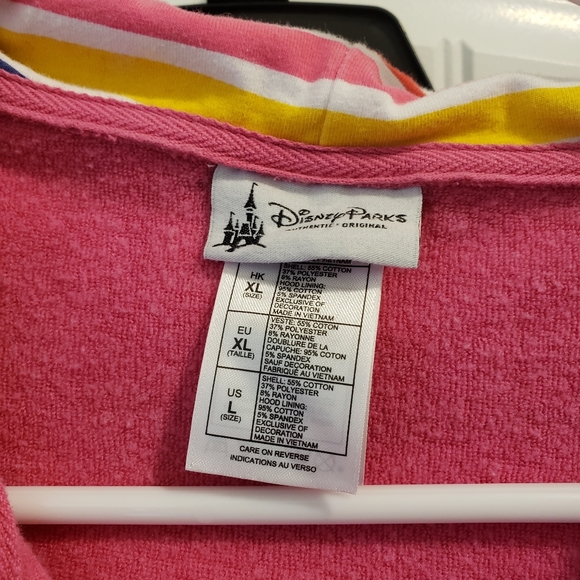 Pink Mickey Mouse Disney Hoodie Jacket Pride size XL - Picture 3 of 8